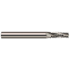 Harvey Tool - 1/4-20 Internal/External 20 TPI 3/16" Shank 3-Flute Solid Carbide Helical Flute Thread Mill - Exact Industrial Supply