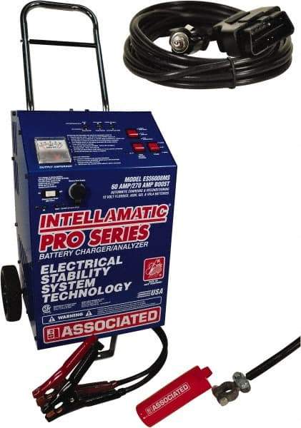 Associated Equipment - 12 Volt Automatic Charger/Maintainer - 60 Amps, 270 Starter Amps - Makers Industrial Supply