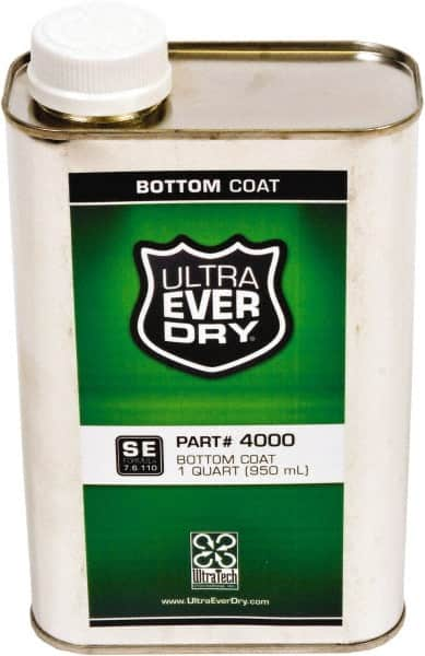 UltraTech - 1 Qt Metal Can Semi-Flat White Acrylic Coating - Approximately 250 Sq Ft/Gal Coverage, 528 g/L VOC Content, Direct to Metal - Makers Industrial Supply