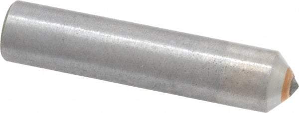 Made in USA - 1/2 Carat Single Point Diamond Dresser - 2" Long x 7/16" Shank Diam - Makers Industrial Supply