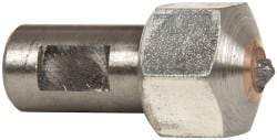 Made in USA - 1/2 Carat Single Point Diamond Dresser - 3/4" Long x 7/16" Shank Diam - Makers Industrial Supply