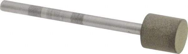 Made in USA - 3/8" Head Diam x 3/8" Head Thickness Diamond (Abrasive) Grinding Pin - 1/8" Shank Diam x 1-5/8" Shank Length, Very Fine Grade, 150 Grit - Makers Industrial Supply