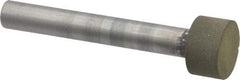 Made in USA - 1/2" Head Diam x 1/4" Head Thickness Diamond (Abrasive) Grinding Pin - 1/4" Shank Diam x 1-3/4" Shank Length, Very Fine Grade, 150 Grit - Makers Industrial Supply