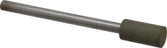 Made in USA - 1/4" Head Diam x 1/2" Head Thickness CBN Grinding Pin - 1/8" Shank Diam x 1-1/2" Shank Length, Very Fine Grade, 150 Grit - Makers Industrial Supply