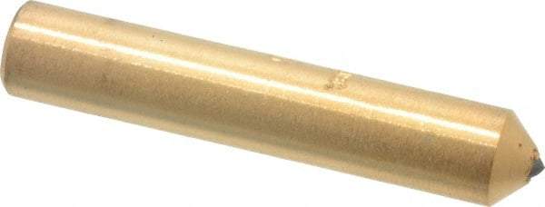 Norton - 1/4 Carat Single Point Diamond Dresser - 2" Long x 3/8" Shank Diam, Contains 3 Stones - Makers Industrial Supply