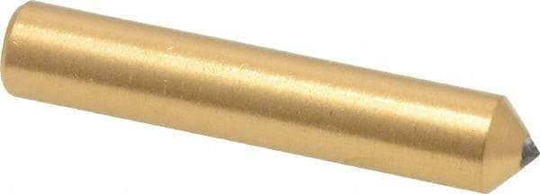 Norton - 1/3 Carat Single Point Diamond Dresser - 2" Long x 3/8" Shank Diam, Contains 3 Stones - Makers Industrial Supply