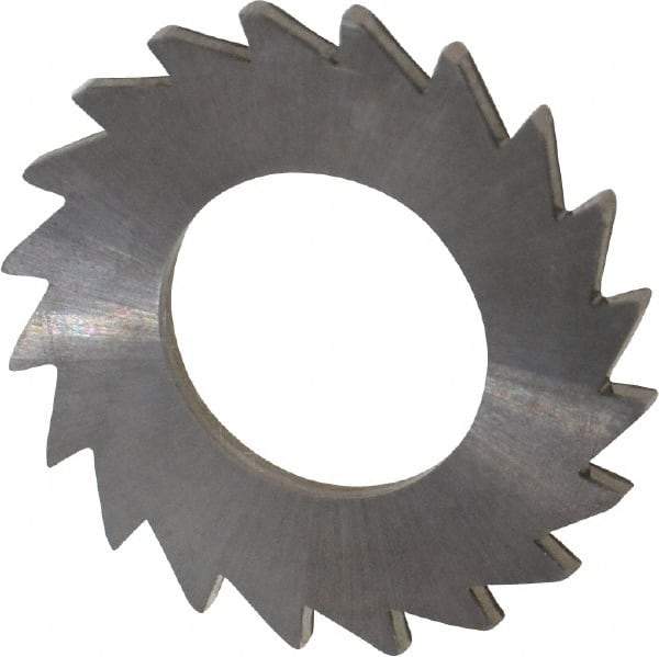 Made in USA - 1" Diam x 1/16" Blade Thickness x 1/2" Arbor Hole Diam, 20 Tooth Slitting and Slotting Saw - Arbor Connection, Solid Carbide, Concave Ground - Makers Industrial Supply