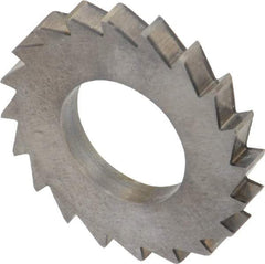 Made in USA - 1" Diam x 1/8" Blade Thickness x 1/2" Arbor Hole Diam, 20 Tooth Slitting and Slotting Saw - Arbor Connection, Solid Carbide, Concave Ground - Makers Industrial Supply