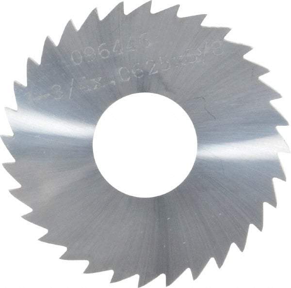 Made in USA - 1-3/4" Diam x 1/16" Blade Thickness x 5/8" Arbor Hole Diam, 32 Tooth Slitting and Slotting Saw - Arbor Connection, Solid Carbide, Concave Ground - Makers Industrial Supply