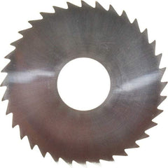 Made in USA - 2" Diam x 0.0313" Blade Thickness x 5/8" Arbor Hole Diam, 36 Tooth Slitting and Slotting Saw - Arbor Connection, Uncoated, Solid Carbide, Concave Ground - Makers Industrial Supply