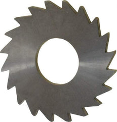 Made in USA - 1" Diam x 1/16" Blade Thickness x 3/8" Arbor Hole Diam, 20 Tooth Slitting and Slotting Saw - Arbor Connection, Right Hand, Uncoated, Solid Carbide, Concave Ground - Makers Industrial Supply