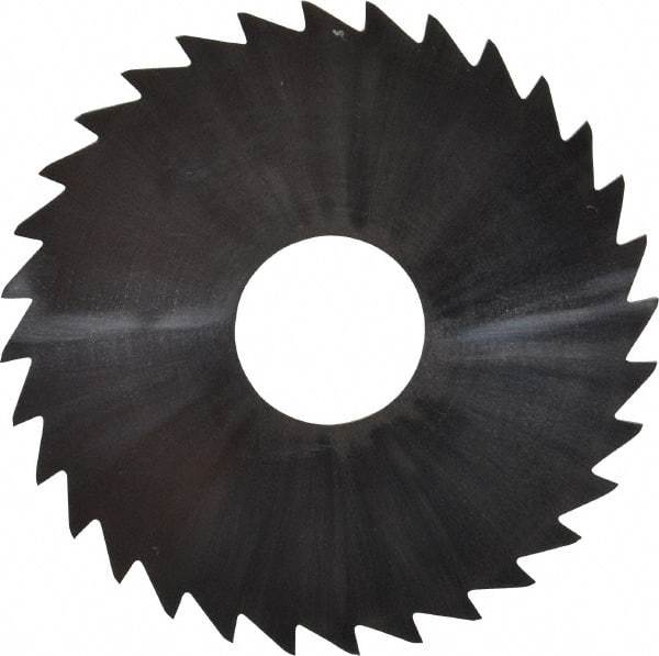 Made in USA - 1-3/4" Diam x 0.0313" Blade Thickness x 1/2" Arbor Hole Diam, 32 Tooth Slitting and Slotting Saw - Arbor Connection, Uncoated, Solid Carbide, Concave Ground - Makers Industrial Supply