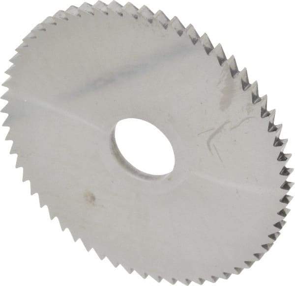 Made in USA - 2-3/4" Diam x 1/8" Blade Thickness x 5/8" Arbor Hole Diam, 60 Tooth Slitting and Slotting Saw - Arbor Connection, Solid Carbide, Concave Ground - Makers Industrial Supply