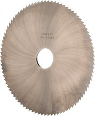 Made in USA - 6" Diam x 1/8" Blade Thickness x 1" Arbor Hole Diam, 120 Tooth Slitting and Slotting Saw - Arbor Connection, Solid Carbide, Concave Ground - Makers Industrial Supply