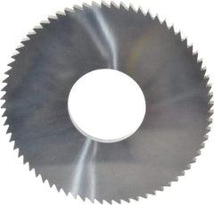 Made in USA - 2-3/4" Diam x 1/8" Blade Thickness x 1" Arbor Hole Diam, 72 Tooth Slitting and Slotting Saw - Arbor Connection, Solid Carbide, Concave Ground - Makers Industrial Supply