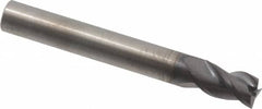 RobbJack - 5/16", 3 Flute, Single End, Solid Carbide, Corner Chamfer End Mill - 2-1/2" OAL, 40° Helix, Right Hand Flute, 1/2" LOC, Right Hand Cut - Makers Industrial Supply