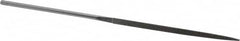 Grobet - 5-1/2" OAL Very Fine Three Square Needle Diamond File - 2-1/2 LOC, 220 Grit - Makers Industrial Supply