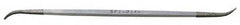 Grobet - 6" OAL Fine Three Square Riffler Diamond File - 1 LOC, 126 Grit - Makers Industrial Supply