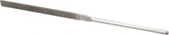 Grobet - 5-1/2" OAL Fine Equalling Needle Diamond File - 2-1/2 LOC, 220 Grit - Makers Industrial Supply