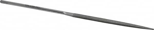 Grobet - 5-1/2" OAL Very Fine Half Round Needle Diamond File - 2-1/2 LOC, 220 Grit - Makers Industrial Supply