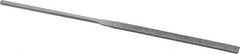 Grobet - 5-1/2" OAL Medium Equalling Needle Diamond File - 2-1/2 LOC, 126 Grit - Makers Industrial Supply