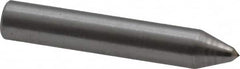 Made in USA - 1-1/2" Long x 1/4" Shank Diam Single Point Diamond Dresser - 90° Included Angle - Makers Industrial Supply