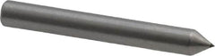 Made in USA - 1" Long x 1/8" Shank Diam Single Point Diamond Dresser - 60° Included Angle - Makers Industrial Supply