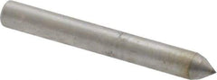 Made in USA - 1" Long x 1/8" Shank Diam Single Point Diamond Dresser - 70° Included Angle - Makers Industrial Supply