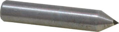 Tru-Maxx - 1/4 Carat Single Point Diamond Dresser - 2" Long x 3/8" Shank Diam - Makers Industrial Supply