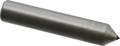 Made in USA - 1/4 Carat Single Pencil Point Diamond Dresser - 2" Long x 3/8" Shank Diam, 75° Included Angle - Makers Industrial Supply