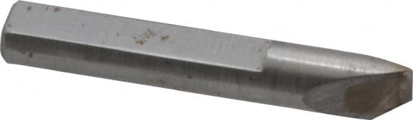 Made in USA - 0.005" Single Point Diamond Dresser - 1-9/16" Long x 1/4" Shank Diam, 40° Included Angle - Makers Industrial Supply