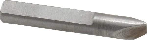 Made in USA - 0.025" Single Point Diamond Dresser - 1-9/16" Long x 1/4" Shank Diam, 40° Included Angle - Makers Industrial Supply