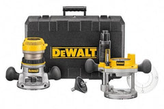 DeWALT - 2.25 hp, 8,000 to 24,000 RPM, Fixed Plunge Combination Router Kit - 12 Amps, 1/4 and 1/2 Inch Collet - Makers Industrial Supply