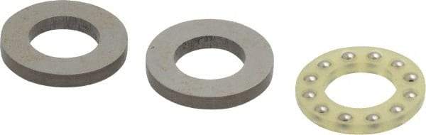 Boston Gear - 3/8" Inside x 11/16" Outside Diam, 9/32" Thick, Alloy Steel Ball Thrust Bearing - Makers Industrial Supply