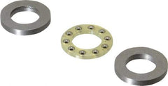 Boston Gear - 1/2" Inside x 7/8" Outside Diam, 3/8" Thick, Alloy Steel Ball Thrust Bearing - Makers Industrial Supply