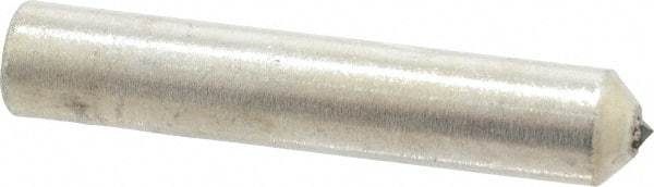 Norton - 1/2 Carat Single Point Diamond Dresser - 2" Long x 3/8" Shank Diam, 60° Included Angle - Makers Industrial Supply