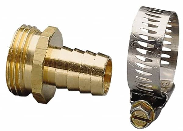 Nelson - 3/4 Garden Hose Fitting - Brass, Male Connector - Makers Industrial Supply