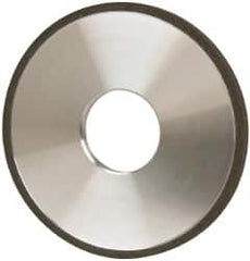 Made in USA - 4" Diam x 1-1/4" Hole x 1/4" Thick, N Hardness, 100 Grit Surface Grinding Wheel - Diamond, Type 1A1, Fine Grade - Makers Industrial Supply