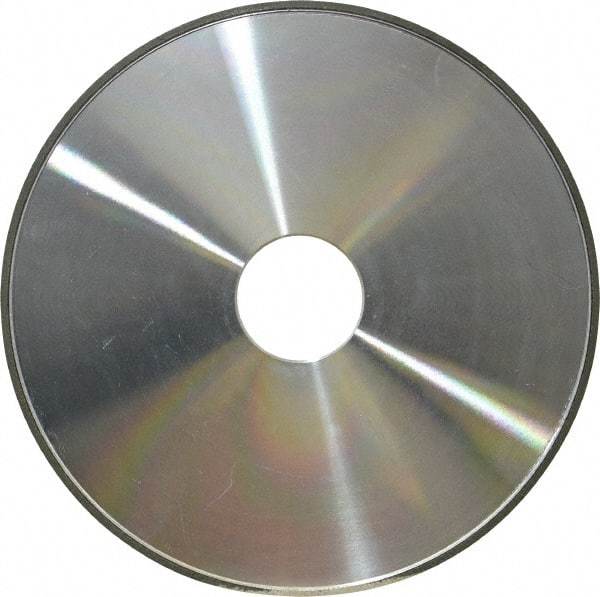 Made in USA - 6" Diam x 1-1/4" Hole x 1/8" Thick, N Hardness, 100 Grit Surface Grinding Wheel - Diamond, Type 1A1, Fine Grade - Makers Industrial Supply