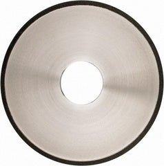 Made in USA - 5" Diam x 1-1/4" Hole x 1/8" Thick, N Hardness, 100 Grit Surface Grinding Wheel - Diamond, Type 1A1, Fine Grade - Makers Industrial Supply