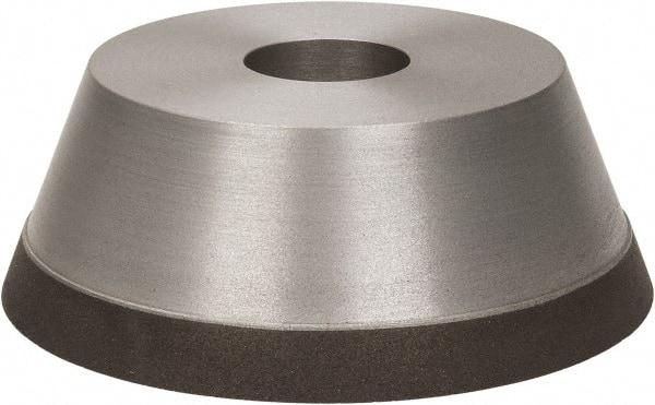 Made in USA - 5" Diam, 1-1/4" Hole Size, 1-3/4" Overall Thickness, 100 Grit, Type 11 Tool & Cutter Grinding Wheel - Fine Grade, Diamond - Makers Industrial Supply