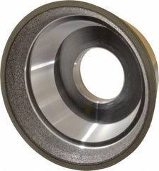 Made in USA - 3-3/4" Diam, 1-1/4" Hole Size, 1-1/2" Overall Thickness, 220 Grit, Type 11 Tool & Cutter Grinding Wheel - Very Fine Grade, Diamond - Makers Industrial Supply