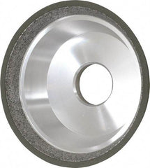 Made in USA - 5" Diam, 1-1/4" Hole Size, 1-3/4" Overall Thickness, 150 Grit, Type 11 Tool & Cutter Grinding Wheel - Very Fine Grade, Diamond - Makers Industrial Supply