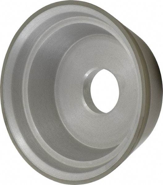 Made in USA - 5" Diam, 1-1/4" Hole Size, 1-3/4" Overall Thickness, 220 Grit, Type 11 Tool & Cutter Grinding Wheel - Very Fine Grade, Diamond - Makers Industrial Supply