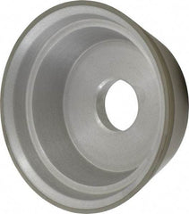 Made in USA - 5" Diam, 1-1/4" Hole Size, 1-3/4" Overall Thickness, 220 Grit, Type 11 Tool & Cutter Grinding Wheel - Very Fine Grade, Diamond - Makers Industrial Supply