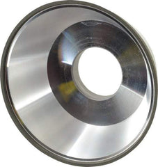 Made in USA - 3-3/4" Diam, 1-1/4" Hole Size, 1-1/2" Overall Thickness, 220 Grit, Type 11 Tool & Cutter Grinding Wheel - Very Fine Grade, Diamond - Makers Industrial Supply