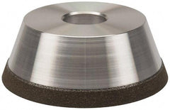 Made in USA - 5" Diam, 1-1/4" Hole Size, 1-3/4" Overall Thickness, 100 Grit, Type 11 Tool & Cutter Grinding Wheel - Fine Grade, Diamond - Makers Industrial Supply