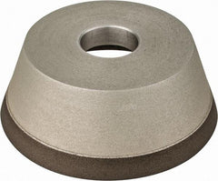 Made in USA - 5" Diam, 1-1/4" Hole Size, 1-3/4" Overall Thickness, 220 Grit, Type 11 Tool & Cutter Grinding Wheel - Very Fine Grade, Diamond - Makers Industrial Supply