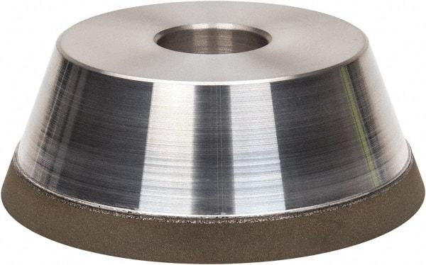 Made in USA - 5" Diam, 1-1/2" Hole Size, 1-3/4" Overall Thickness, 220 Grit, Type 11 Tool & Cutter Grinding Wheel - Very Fine Grade, Diamond - Makers Industrial Supply