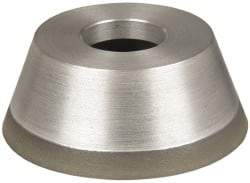 Made in USA - 3-3/4" Diam, 1-1/4" Hole Size, 1-1/2" Overall Thickness, 150 Grit, Type 11 Tool & Cutter Grinding Wheel - Very Fine Grade, CBN - Makers Industrial Supply